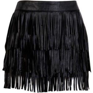 XL black fringe skirt from JC Penney